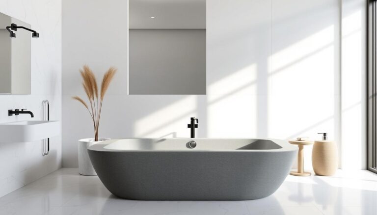 artificial stone tub grey