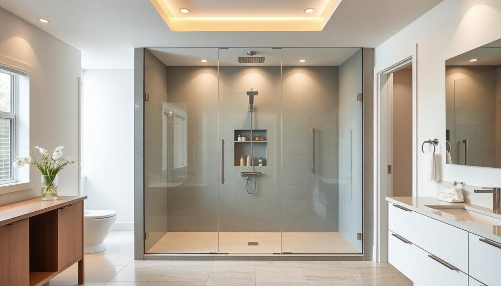 Maintenance is a breeze with a one piece shower.