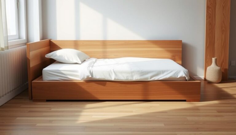 twin floor bed